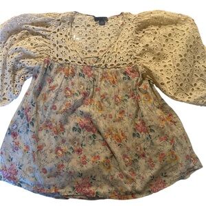 Odille Peasant floral top